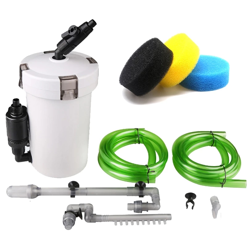 Aquarium Fish In - Ultra‑Quiet External Aquarium Filter Bucket HW‑602B