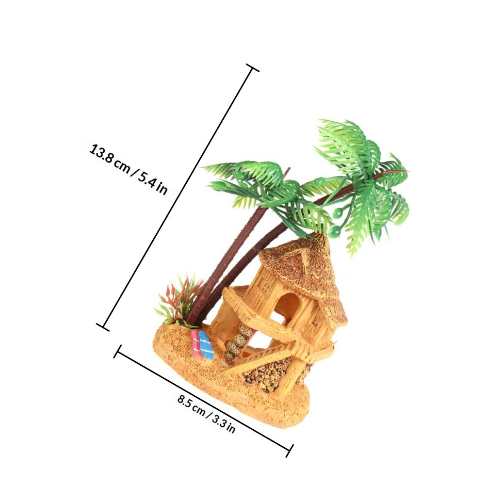 Aquarium Ornament Resin House  - Aquarium Fish Beautiful recension och pris