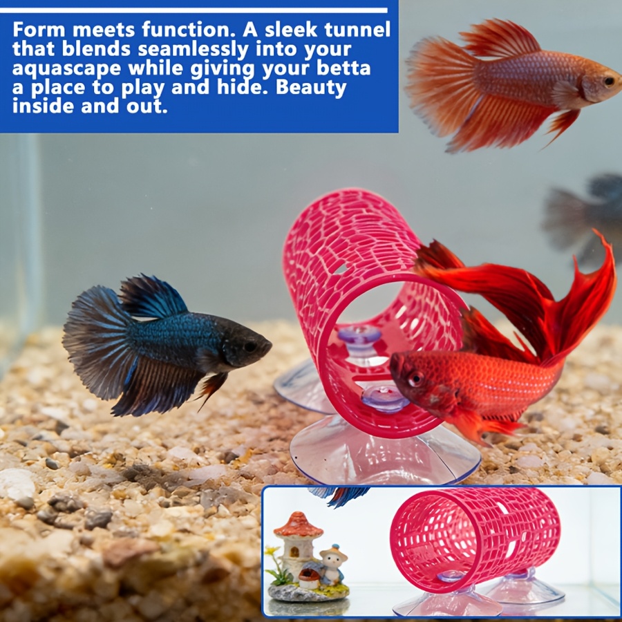 Betta Fish Hideaway Tunnel 1pc - Aquarium Fish Beautiful recension och pris