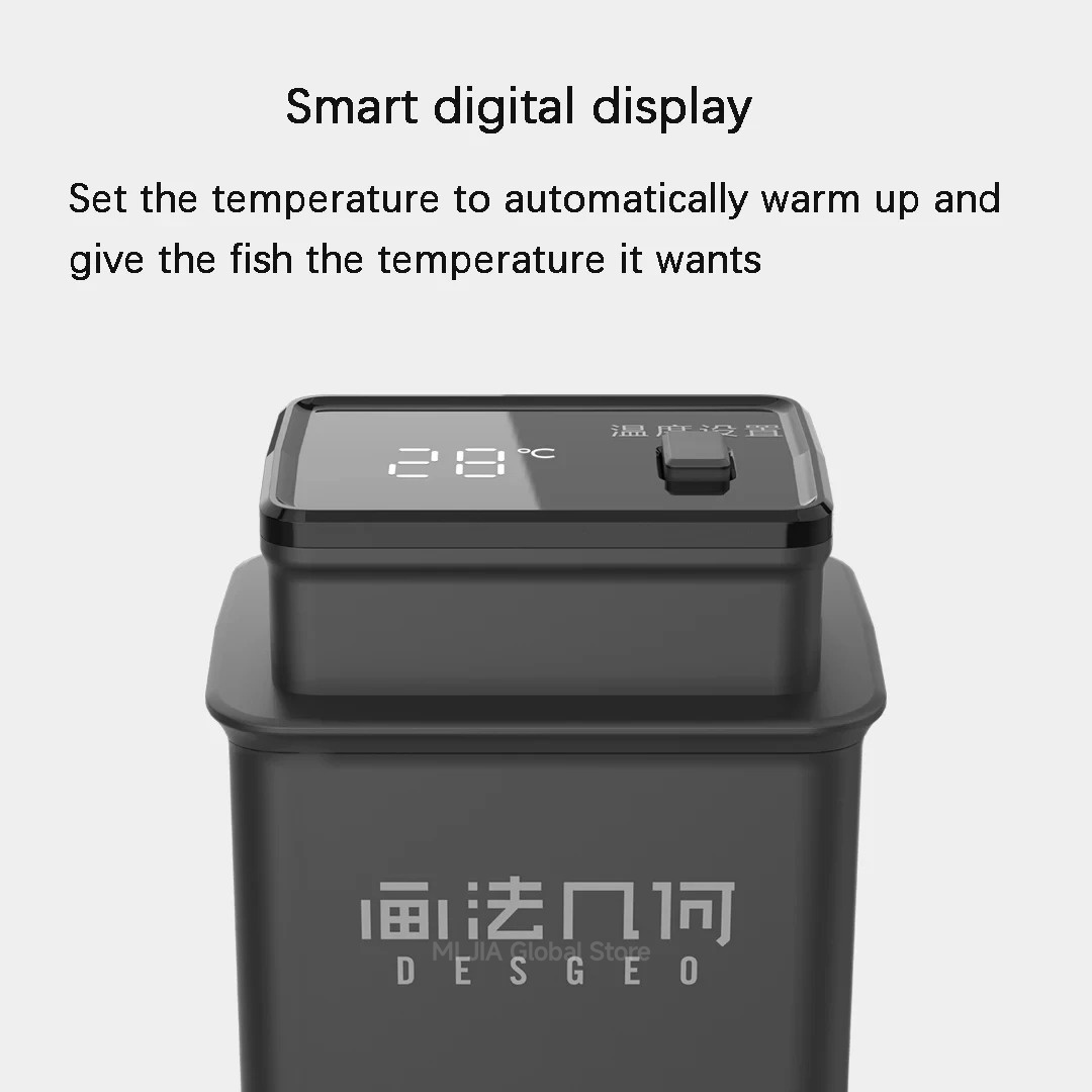DESGEO 50W Smart Aquarium Heat - Xiaomi Aquarium Fish Tank recension och pris