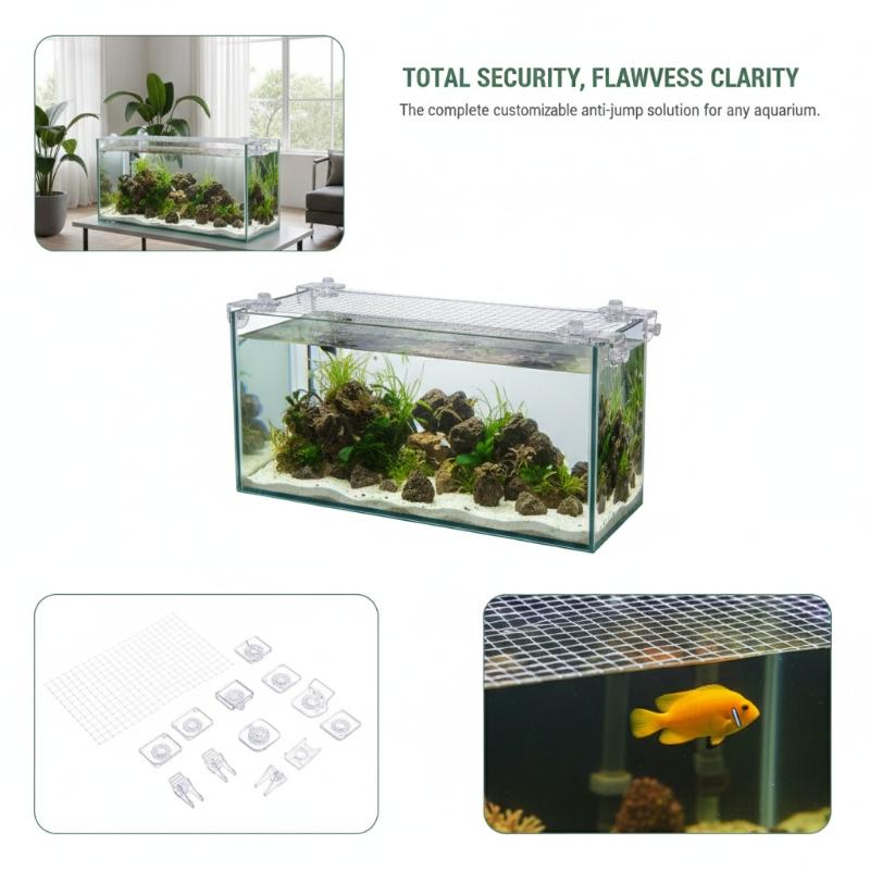 1Pcs Anti Escape Fish Tank Net - Aquarium Fish Jumping recension och pris