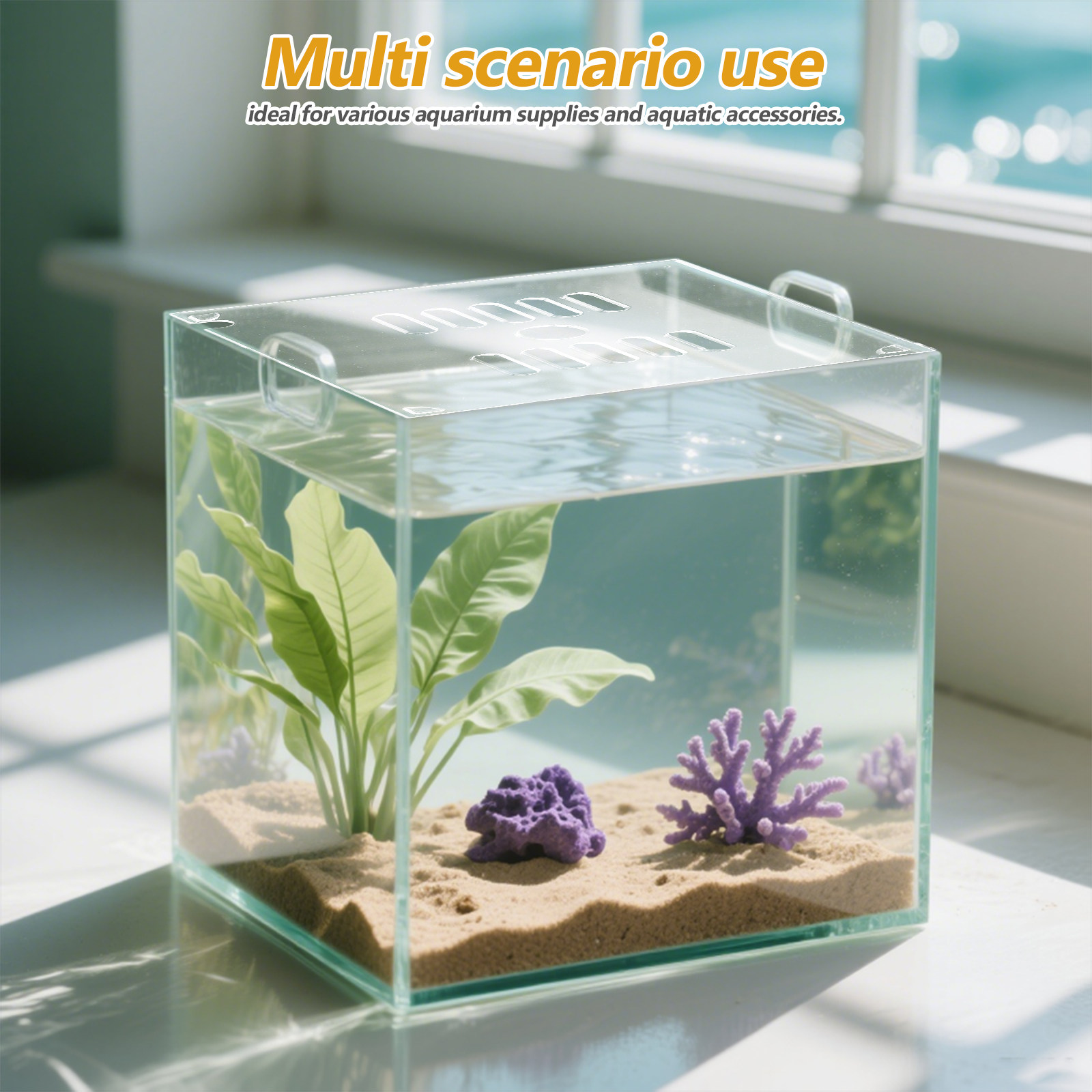 2Pcs 15Cm Acrylic Aquarium Dom - Aquarium Fish Jumping recension och pris